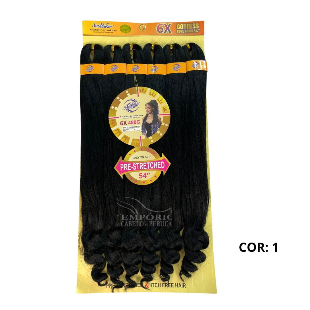 SER MULHER 6x GODDESS CURL BRAIDS 