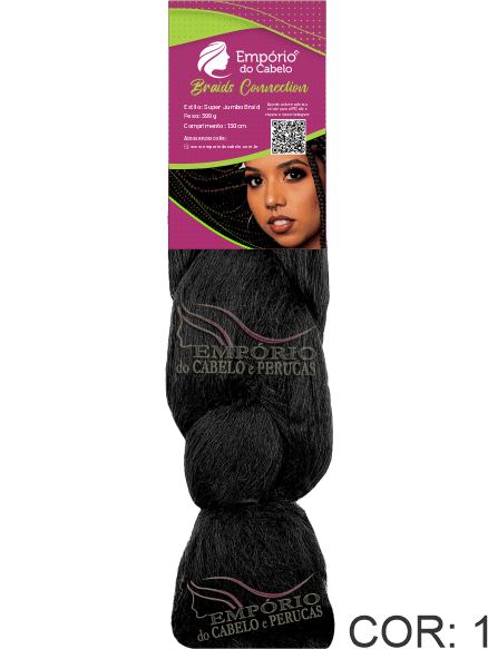 SUPER JUMBO EMPÓRIO DO CABELO BRAIDS CONNECTION 399GR