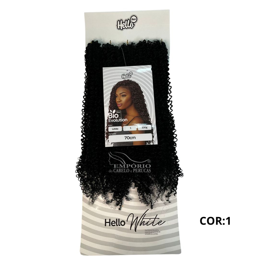 CABELO BIO FIBRA HELLO HAIR WHITE CROCHET BRAIDS