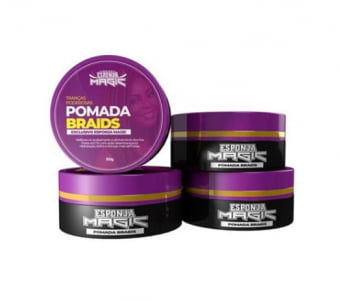 POMADA BRAIDS INCOLOR ESPONJA MAGIC USO PROFISSIONAL 150gr POMADA BRAIDS INCOLOR ESPONJA MAGIC USO PROFISSIONAL 150gr