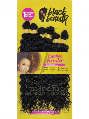CABELO ORGÂNICO BLACK BEAUTY CACHO 3B CABELO ORGÂNICO BLACK BEAUTY CACHO 3B