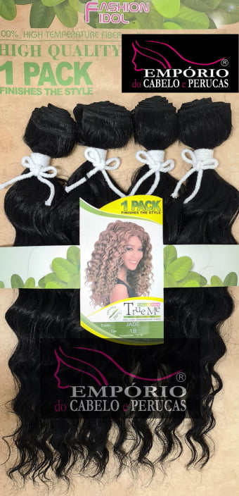 CABELO ORGÂNICO FASHION IDOL TRUE ME JADE COR PRETO CABELO ORGÂNICO FASHION IDOL TRUE ME JADE COR PRETO