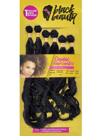 CABELO ORGÂNICO BLACK BEAUTY ONDULADO CABELO ORGÂNICO BLACK BEAUTY ONDULADO