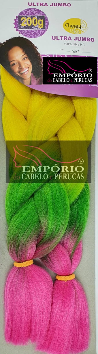 FIBRA SINTÉTICA CHEREY JUMBO P/ BOX BRAIDS 200gr COR M67 FIBRA SINTÉTICA CHEREY JUMBO P/ BOX BRAIDS 200gr COR M67
