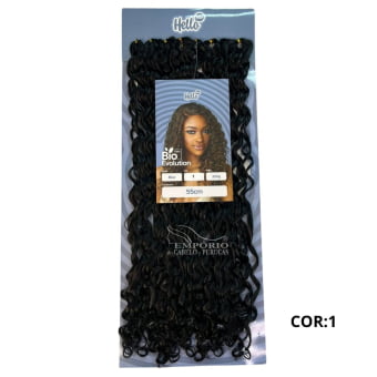 CABELO BIO FIBRA HELLO HAIR BLUE CROCHET BRAIDS 