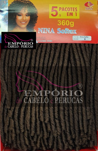 CABELO SINTÉTICO NINA SOFTEX PACOTÃO 360gr